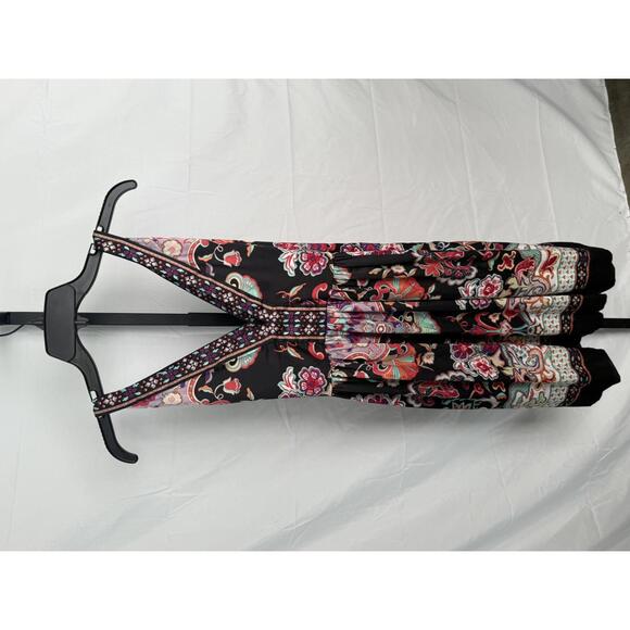 Ice Women's Sleeveless V-Neck Midi Dress with Floral Pattern size 8 - Picture 4 of 9